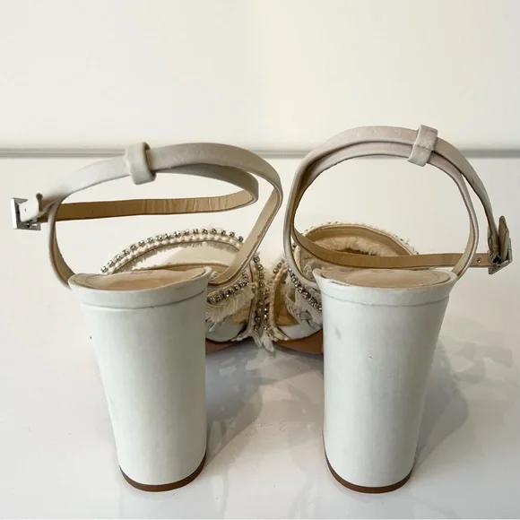 NEW SCHUTZ REVOLVE IVORY SANDALS - Picture 6 of 13